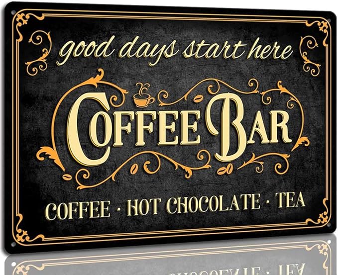 RV6 - Coffee Bar Metal Sign