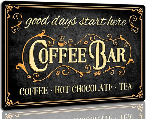 RV6 - Coffee Bar Metal Sign