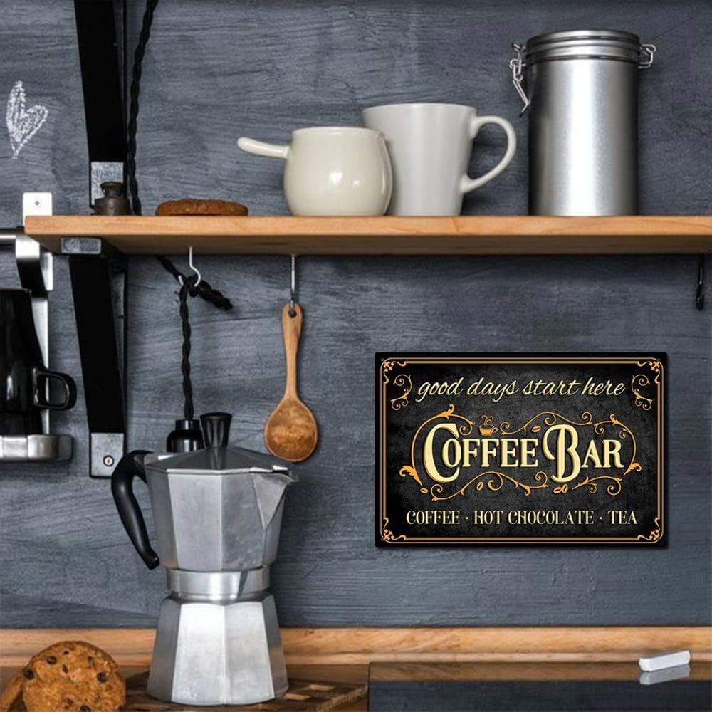 RV6 - Coffee Bar Metal Sign
