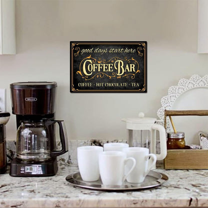 RV6 - Coffee Bar Metal Sign