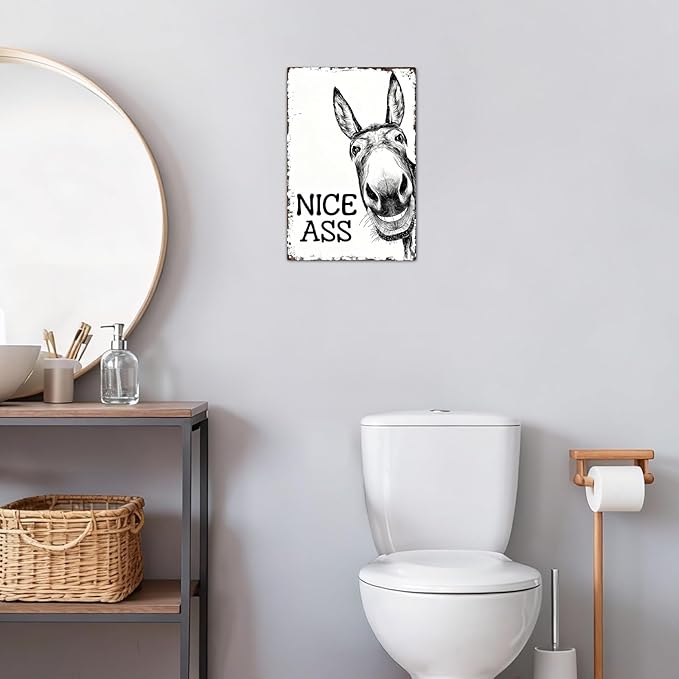 SV2 - Cheeky Donkey Metal Sign