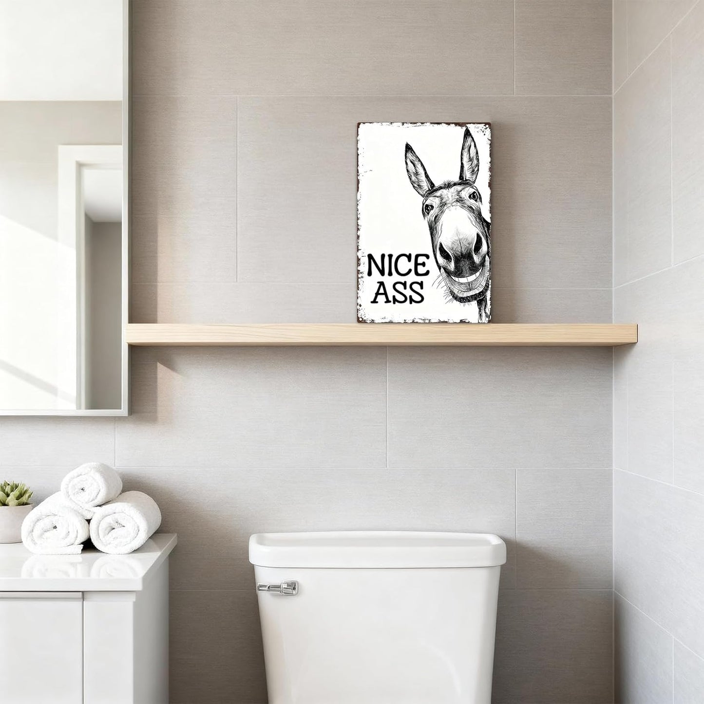 SV2 - Cheeky Donkey Metal Sign