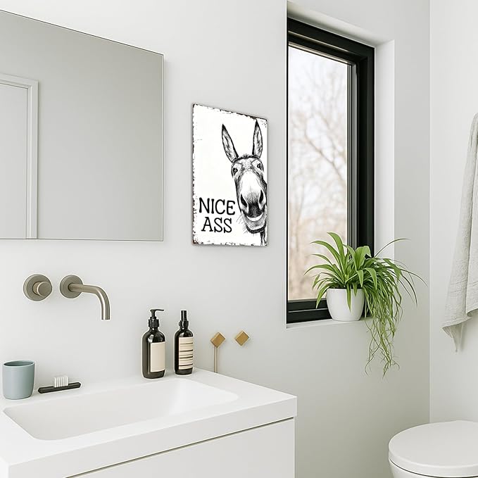 SV2 - Cheeky Donkey Metal Sign