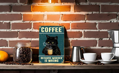 RV4 - Grumpy Cat Coffee Metal Sign