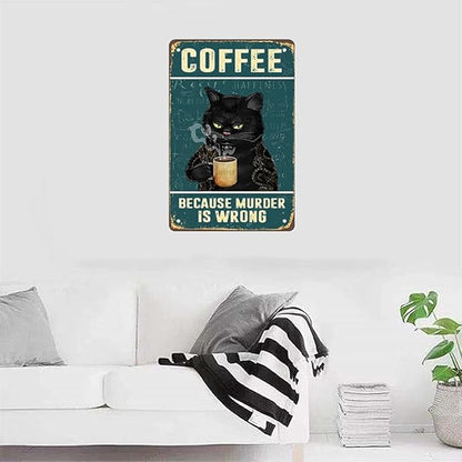 RV4 - Grumpy Cat Coffee Metal Sign