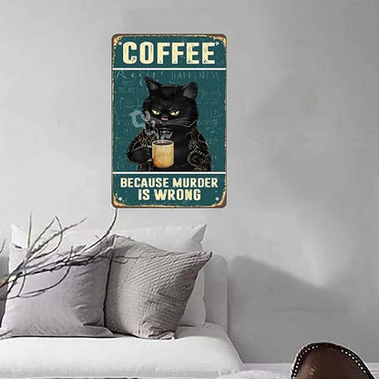 RV4 - Grumpy Cat Coffee Metal Sign