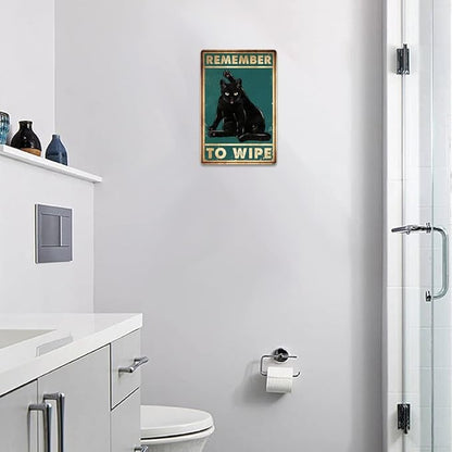SV9 - Grooming Cat Metal Sign