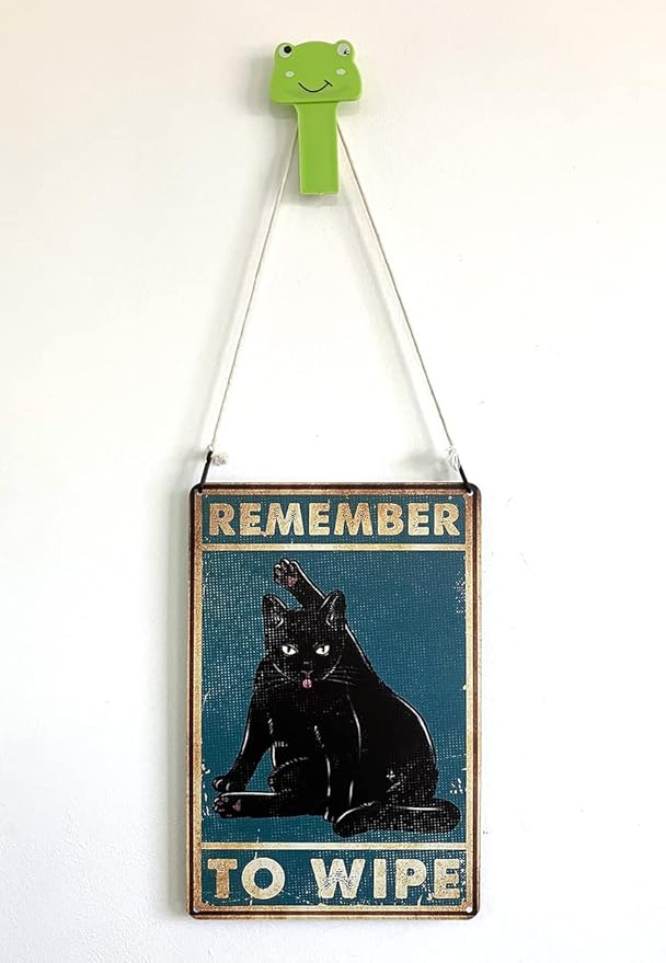 SV9 - Grooming Cat Metal Sign