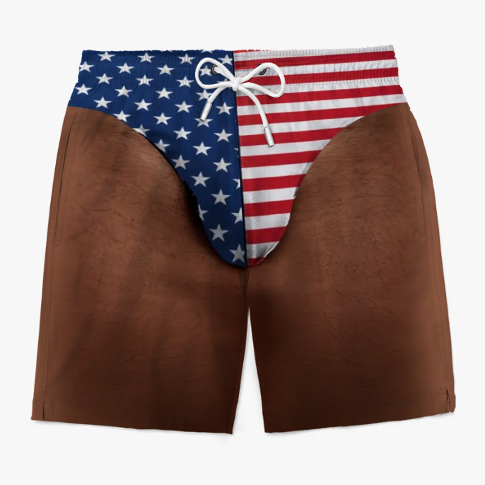 Custom Men’s Summer Graphic Trunks - Patriotic Edition