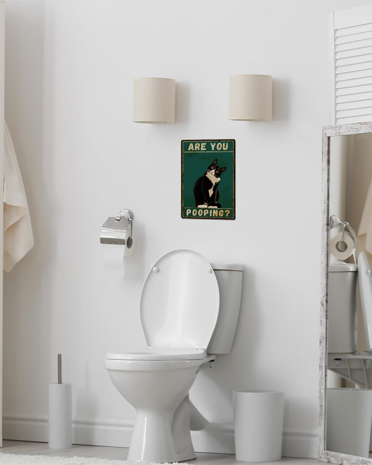 SV8 - Tuxedo Cat Metal Sign
